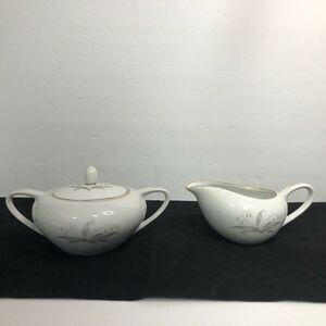 kaysons fine china golden rhapsody bellflower cream and sugar coffee tea set